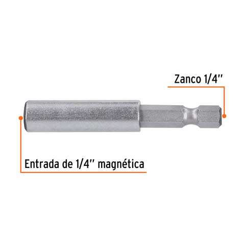 Estuche con 5 extensiones de 60 mm, magnéticas, EXPERT | PUDE-9060 | 11867