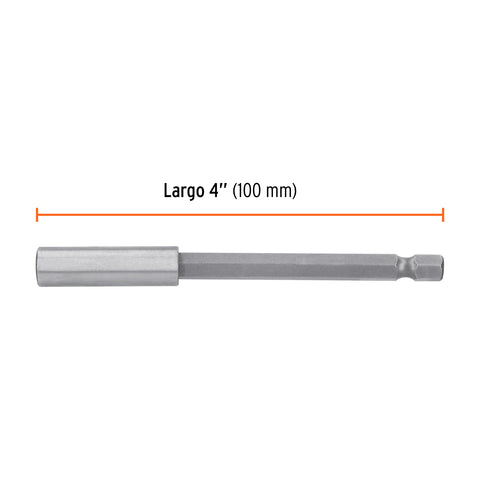 Estuche con 5 extensiones de 100 mm, magnéticas, EXPERT | PUDE-9100 | 11871