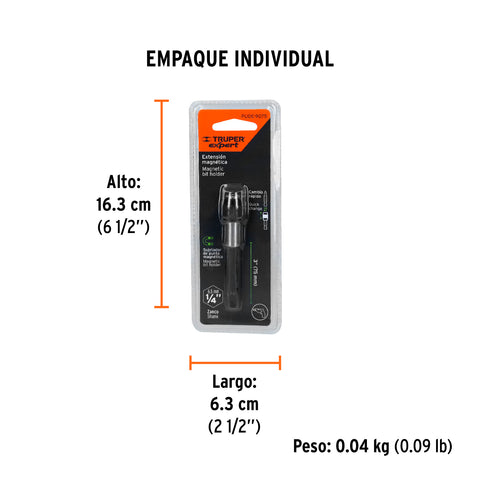 Extensión magnética 3?, para puntas, cambio rápido, EXPERT | PUDE-9075 | 11873