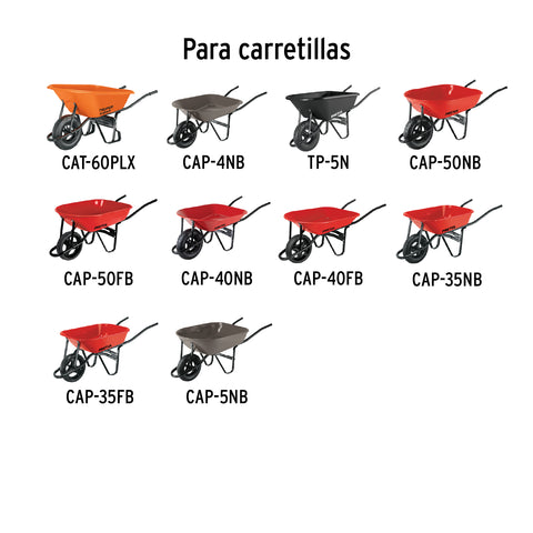 2 chumaceras p/carretillas 1 llanta EXPERT, TRUPER y PRETUL | J-CH | 11876