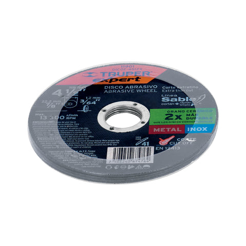 Disco Tipo 41 de 4-1/2' x 1.2 mm corte fino de metal, Expert | DICOF-4512X | 11901