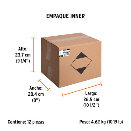 Lata de gas de 275 g con válvula roscada, TRUPER | GAS-275 | 11915