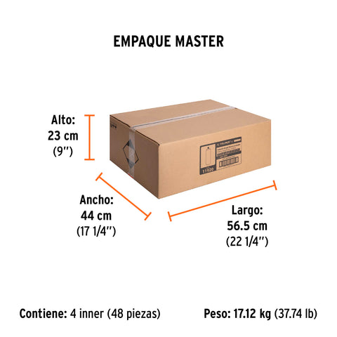 Lata de gas de 220g con válvula de 1/4 de vuelta, TRUPER | GAS-220X | 11920