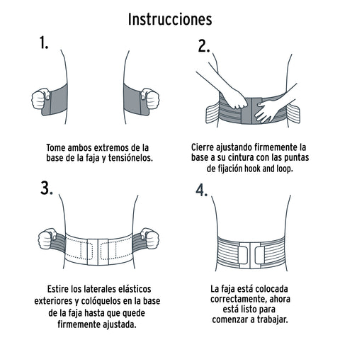 Faja lumbar tipo cinturón de malla transpirable, CH, Truper | FAJA-SC | 11960