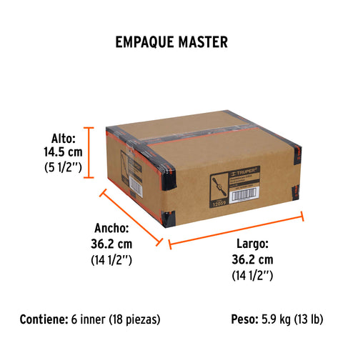 Escochebre curvo 9', Truper | E-9C | 12059