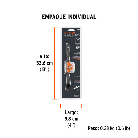 Escochebre curvo 9', Truper | E-9C | 12059