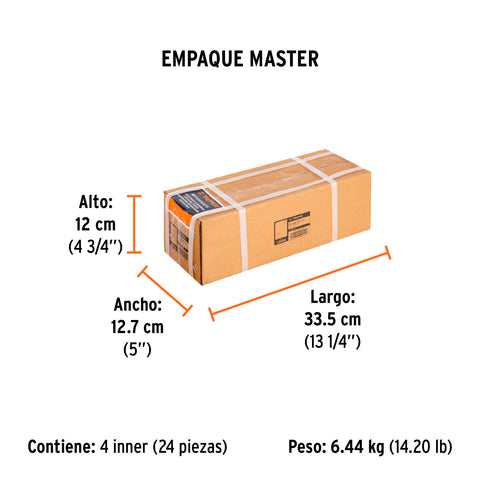 Cincel plano delgado SDS Plus 3/4' x 10', Truper | SDS-C1 | 12096