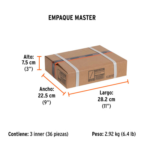 Cincel de corte frío de 3/8 X 6', Truper | C-3/8X6 | 12106