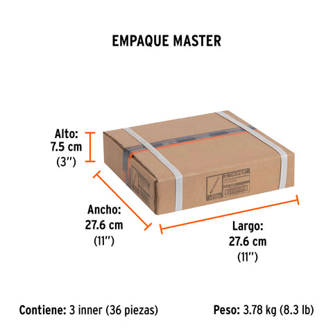 Cincel de corte frío de 3/8 X 8', Truper | C-3/8X8 | 12109