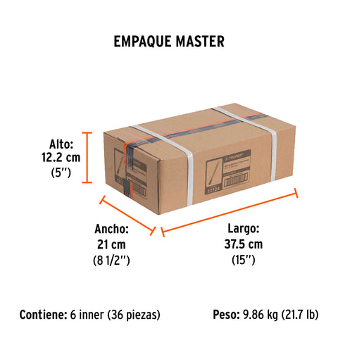 Cincel de corte frío de 1/2 X 12', Truper | C-1/2X12 | 12124