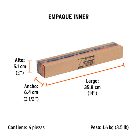 Cincel de corte frío de 1/2 X 12', Truper | C-1/2X12 | 12124