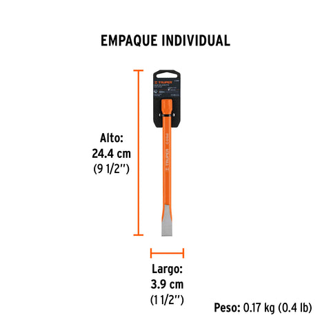 Cincel de corte frío de 5/8 X 8', Truper | C-5/8X8 | 12130