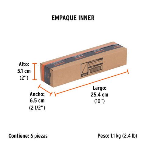 Cincel de corte frío de 5/8 X 8', Truper | C-5/8X8 | 12130