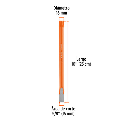 Cincel de corte frío de 5/8 X 10', Truper | C-5/8X10 | 12133