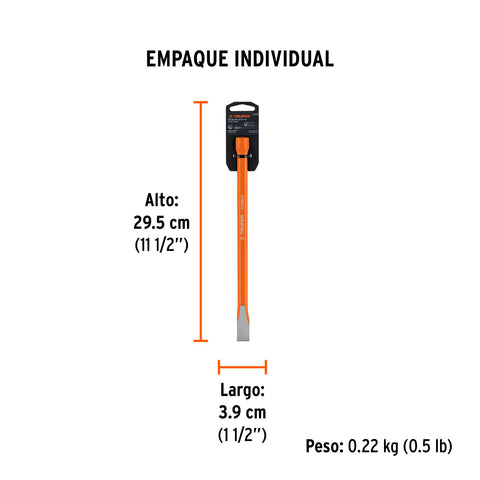 Cincel de corte frío de 5/8 X 10', Truper | C-5/8X10 | 12133
