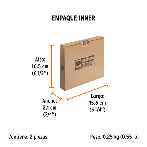 Disco 4-1/2' multimaterial de carburo de tungsteno, TRUPER | DITU-45 | 12134