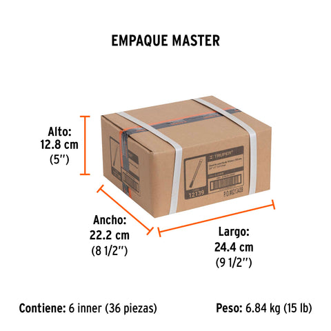 Cincel de corte frío de 3/4 X 6', Truper | C-3/4X6 | 12139
