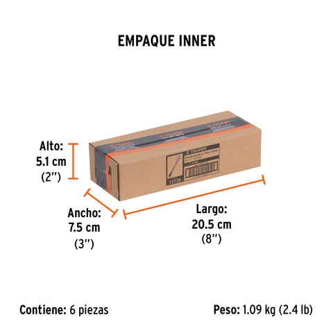 Cincel de corte frío de 3/4 X 6', Truper | C-3/4X6 | 12139