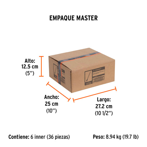 Cincel de corte frío de 3/4 X 8', Truper | C-3/4X8 | 12142