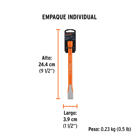 Cincel de corte frío de 3/4 X 8', Truper | C-3/4X8 | 12142