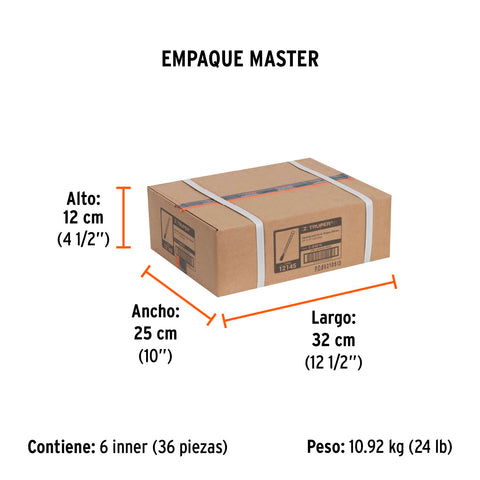 Cincel de corte frío de 3/4 X 10', Truper | C-3/4X10 | 12145