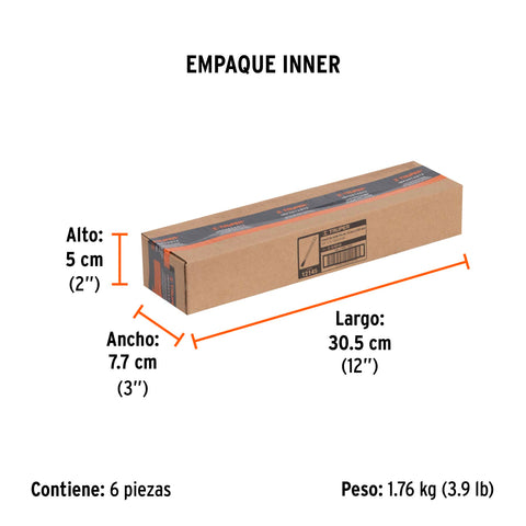 Cincel de corte frío de 3/4 X 10', Truper | C-3/4X10 | 12145