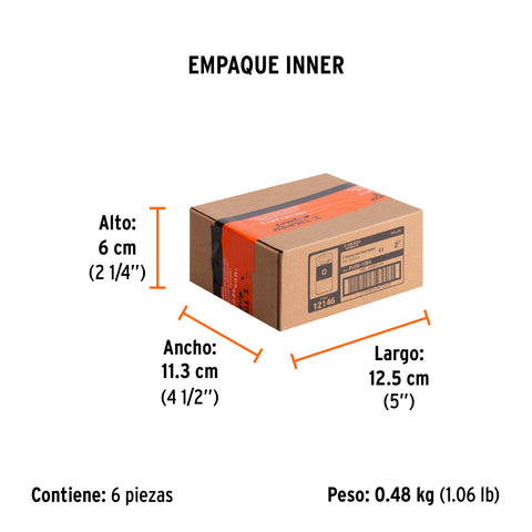 Estuche con 5 puntas de cruz PH1 largo 2', Truper Expert | PUDE-1201 | 12146