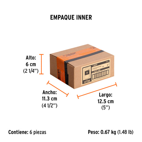 Estuche con 5 puntas de cruz PH0 largo 3', Truper Expert | PUDE-1300 | 12150
