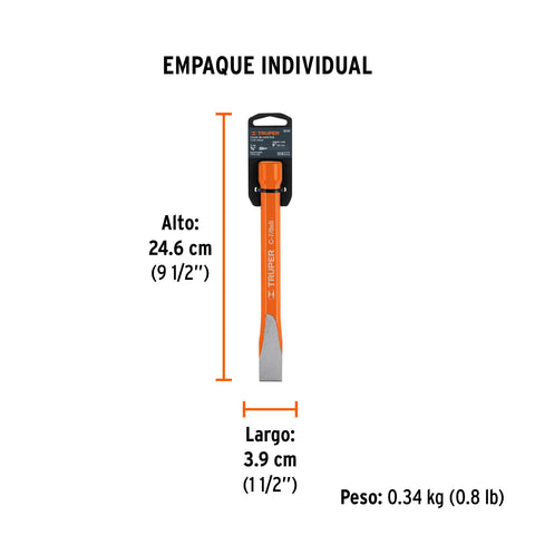 Cincel de corte frío de 7/8 X 8', Truper | C-7/8X8 | 12151