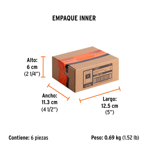 Estuche con 5 puntas de cruz PH2 largo 3', Truper Expert | PUDE-1302 | 12153