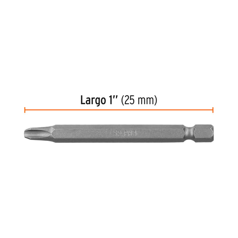 Estuche con 5 puntas de cruz PH3 largo 3', Truper Expert | PUDE-1303 | 12155
