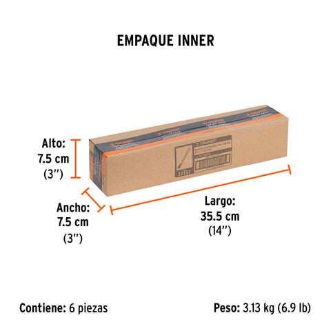 Cincel de corte frío de 7/8 X 12', Truper | C-7/8X12 | 12157