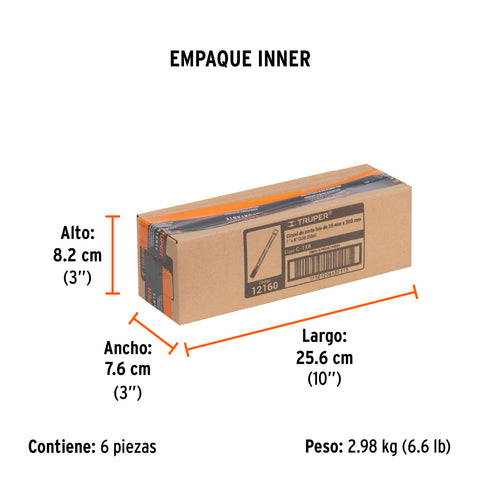 Cincel de corte frío de 1 X 8', Truper | C-1X8 | 12160
