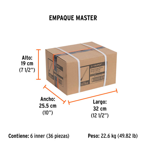 Cincel de corte frío de 1 X 10', Truper | C-1X10 | 12163