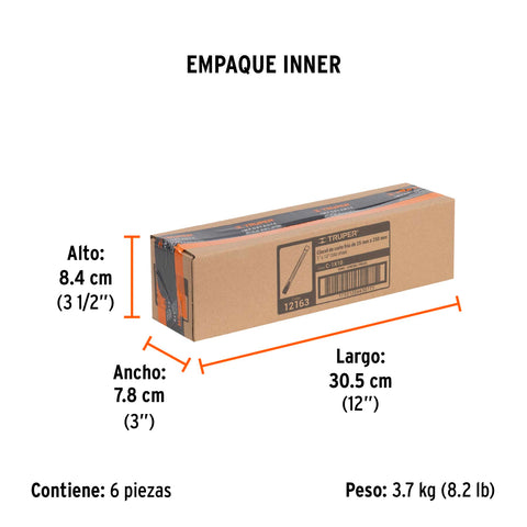 Cincel de corte frío de 1 X 10', Truper | C-1X10 | 12163
