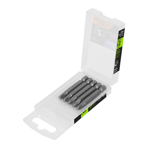 Estuche con 5 puntas pozidriv PZ3 largo 2', Truper Expert | PUDE-2203 | 12164