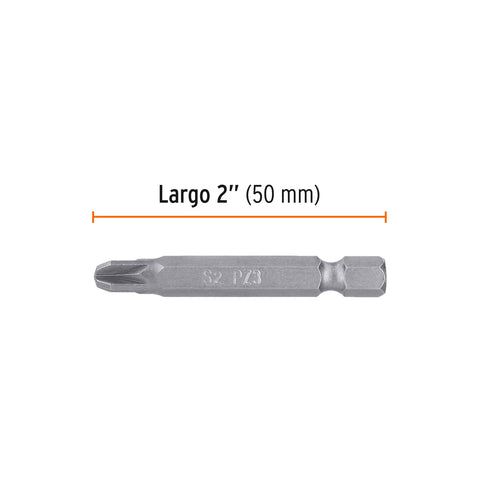 Estuche con 5 puntas pozidriv PZ3 largo 2', Truper Expert | PUDE-2203 | 12164