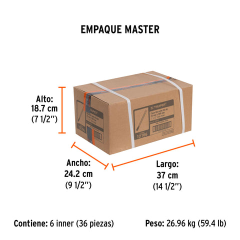Cincel de corte frío de 1 X 12', Truper | C-1X12 | 12166