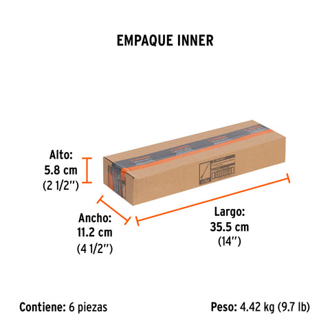 Cincel de corte frío de 1 X 12', Truper | C-1X12 | 12166