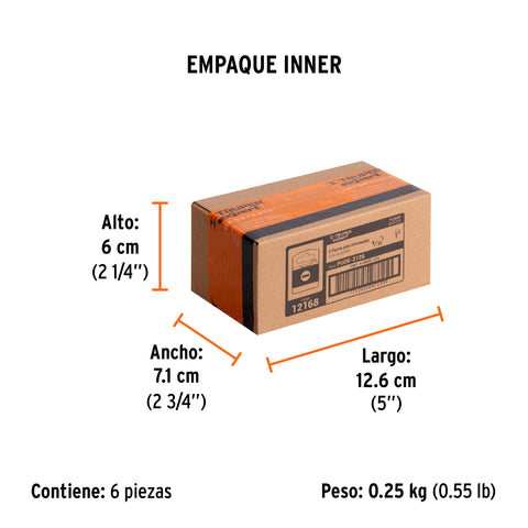 Estuche con 5 puntas planas de 9/32' largo 1', Truper Expert | PUDE-3128 | 12168
