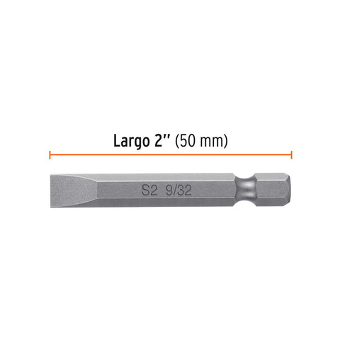 Estuche con 5 puntas planas de 9/32' largo 2', Truper Expert | PUDE-3228 | 12173