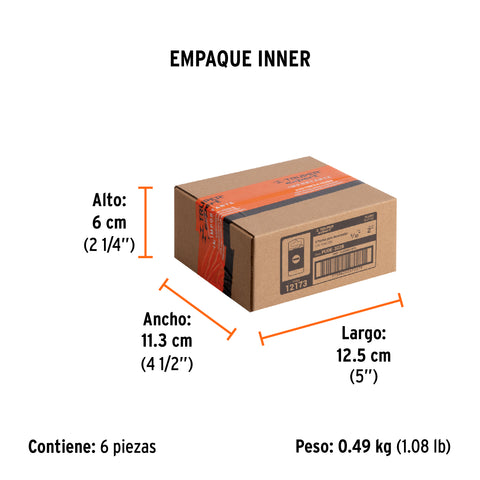 Estuche con 5 puntas planas de 9/32' largo 2', Truper Expert | PUDE-3228 | 12173