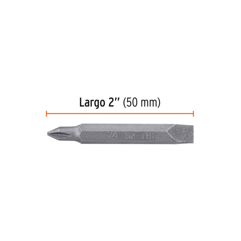 Estuche con 5 puntas dobles PH1 y 1/4' largo 2', Expert | PUDE-4201 | 12177