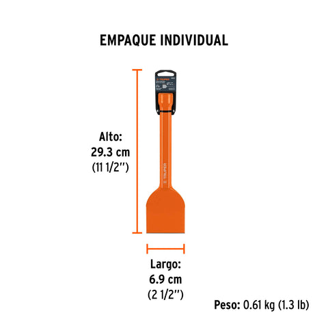 Cincel ladrillero 2-3/4 X 10', Truper | CL-2-3/4X10 | 12184