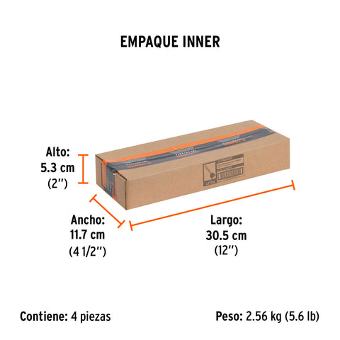 Cincel ladrillero 2-3/4 X 10', Truper | CL-2-3/4X10 | 12184