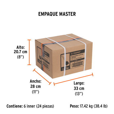 Cincel ladrillero 3-1/2 X 8', Truper | CL-3-1/2X8 | 12190