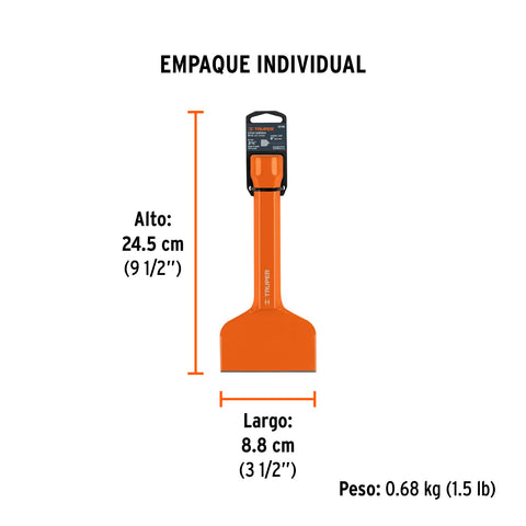 Cincel ladrillero 3-1/2 X 8', Truper | CL-3-1/2X8 | 12190