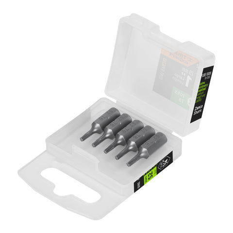 Estuche con 5 puntas torx T8 largo 1', Truper Expert | PUDE-5108 | 12192
