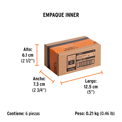 Estuche con 5 puntas torx T8 largo 1', Truper Expert | PUDE-5108 | 12192