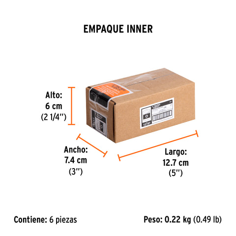 Estuche con 5 puntas torx T10 largo 1', Truper Expert | PUDE-5110 | 12197